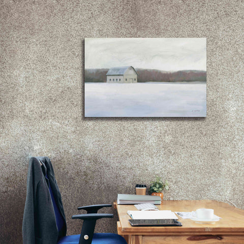 Image of 'Winter Barn' by James Wiens, Canvas Wall Art,40 x 26