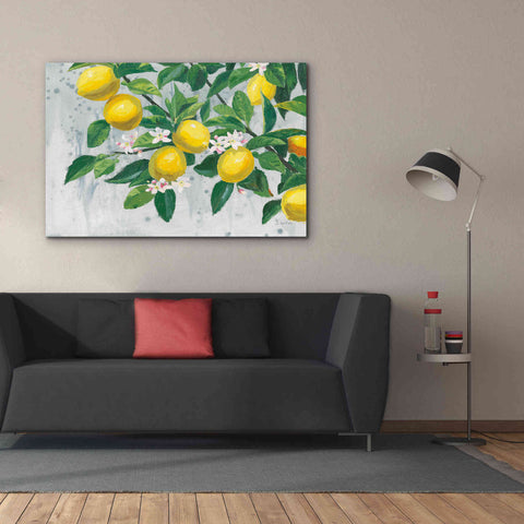 Image of 'Zesty Lemons' by James Wiens, Canvas Wall Art,60 x 40