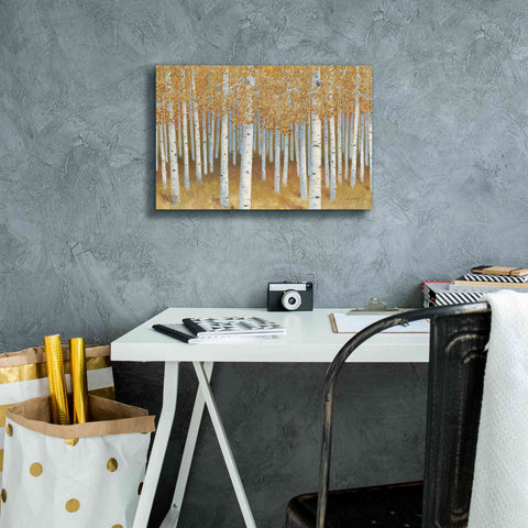 Image of 'Forest of Gold' by James Wiens, Canvas Wall Art,18 x 12