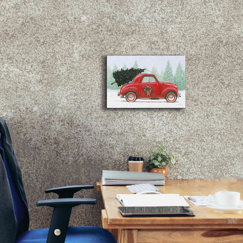 Image of 'Christmas Farm I' by James Wiens, Canvas Wall Art,18 x 12