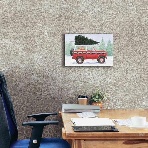Image of 'Christmas Farm III' by James Wiens, Canvas Wall Art,18 x 12
