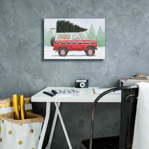 Image of 'Christmas Farm III' by James Wiens, Canvas Wall Art,18 x 12