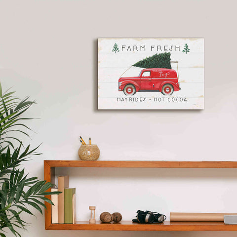 Image of 'Christmas Farm VI' by James Wiens, Canvas Wall Art,18 x 12