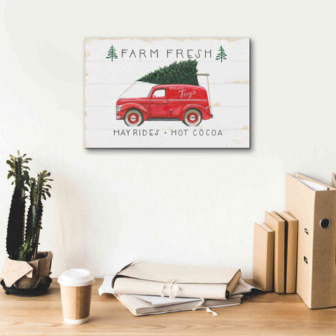 Image of 'Christmas Farm VI' by James Wiens, Canvas Wall Art,18 x 12