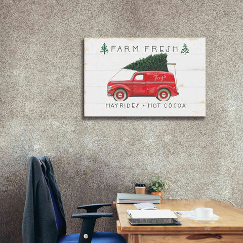 Image of 'Christmas Farm VI' by James Wiens, Canvas Wall Art,40 x 26