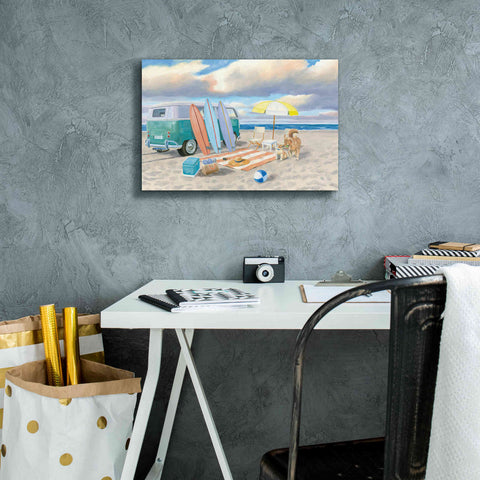 Image of 'Beach Ride II' by James Wiens, Canvas Wall Art,18 x 12