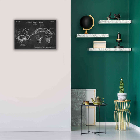 Image of 'Push-up Bra Blueprint Patent Chalkboard,' Canvas Wall Art,26 x 18