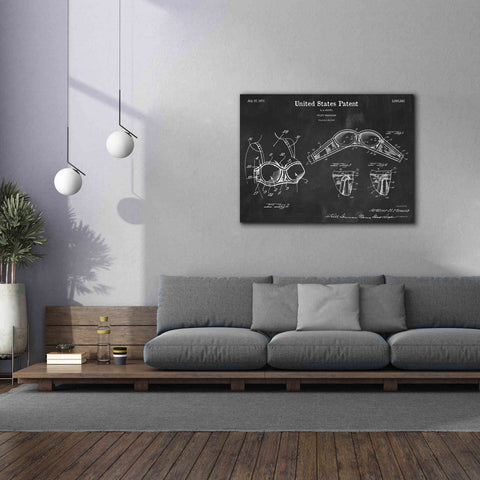 Image of 'Push-up Bra Blueprint Patent Chalkboard,' Canvas Wall Art,54 x 40