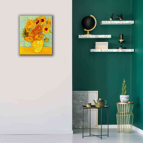 Image of 'Still Life: Vase with Twelve Sunflowers' by Vincent van Gogh, Canvas Wall Art,20 x 24