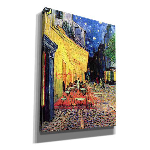 Image of 'Cafe Terrace at Night' by Vincent van Gogh, Canvas Wall Art,12x16x1.1x0,20x24x1.1x0,26x30x1.74x0,40x54x1.74x0