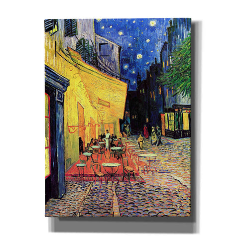 Image of 'Cafe Terrace at Night' by Vincent van Gogh, Canvas Wall Art,12x16x1.1x0,20x24x1.1x0,26x30x1.74x0,40x54x1.74x0