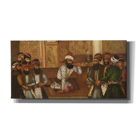 Image of 'The Royal Court of Karim Khan' by Mohammad Sadiq, Canvas Wall Art,24x12x1.1x0,40x20x1.74x0,60x30x1.74x0