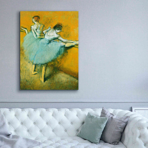 Image of 'Dancers at the Barre' by Edgar Degas, Canvas Wall Art,40 x 54