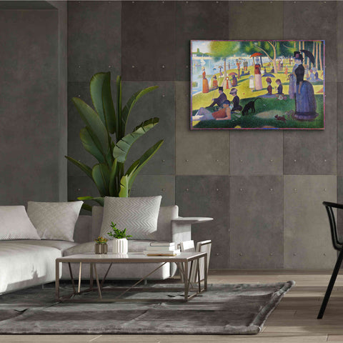 Image of 'A Sunday on La Grande Jatte' by Georges Seurat, Canvas Wall Art,60 x 40