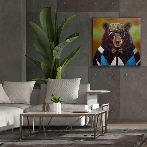 Image of 'Papa Bear' by Lucia Heffernan, Canvas Wall Art,37x37