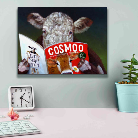 Image of 'Cow Tips' by Lucia Heffernan, Canvas Wall Art,16x12