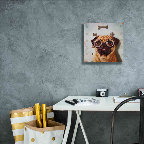 Image of 'Canine Eye Exam' by Lucia Heffernan, Canvas Wall Art,12x12
