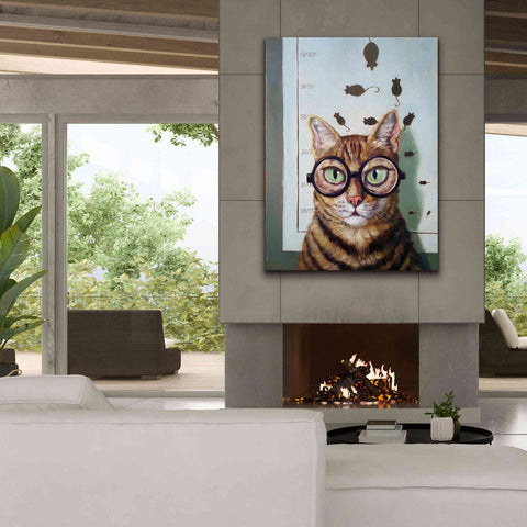 Image of 'Feline Eye Exam' by Lucia Heffernan, Canvas Wall Art,40x54