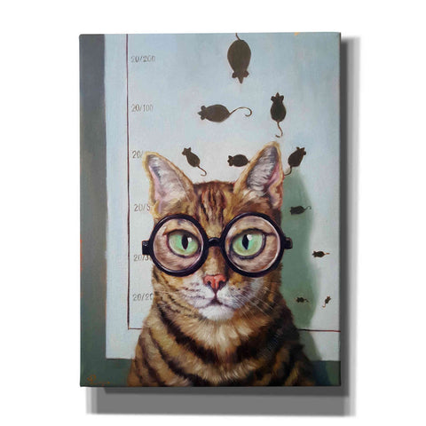 Image of 'Feline Eye Exam' by Lucia Heffernan, Canvas Wall Art