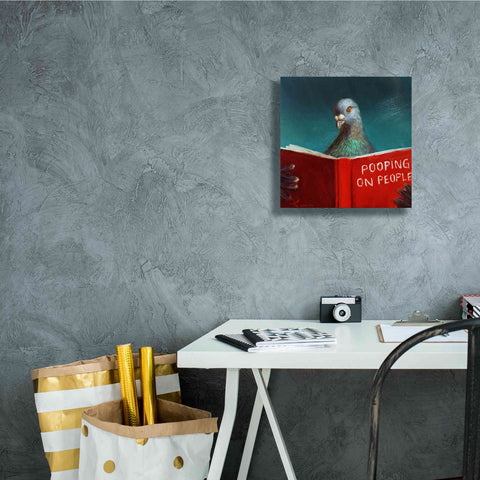 Image of 'Pooping on People' by Lucia Heffernan, Canvas Wall Art,12x12