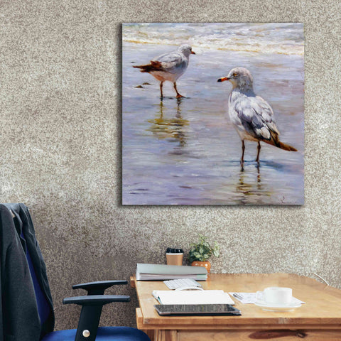 Image of 'Waders' by Lucia Heffernan, Canvas Wall Art,37x37