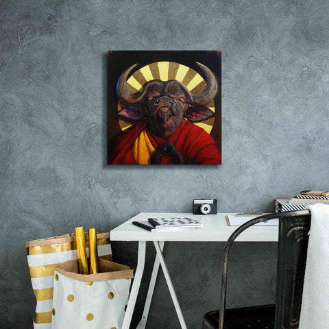 Image of 'Holy Cow II' by Lucia Heffernan, Canvas Wall Art,18x18