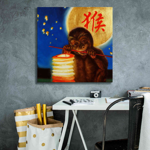 Image of 'Monkeyshine' by Lucia Heffernan, Canvas Wall Art,26x26