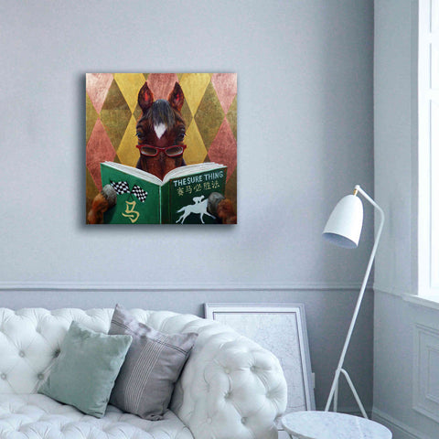 Image of 'Wise Bet' by Lucia Heffernan, Canvas Wall Art,37x37