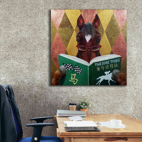 Image of 'Wise Bet' by Lucia Heffernan, Canvas Wall Art,37x37