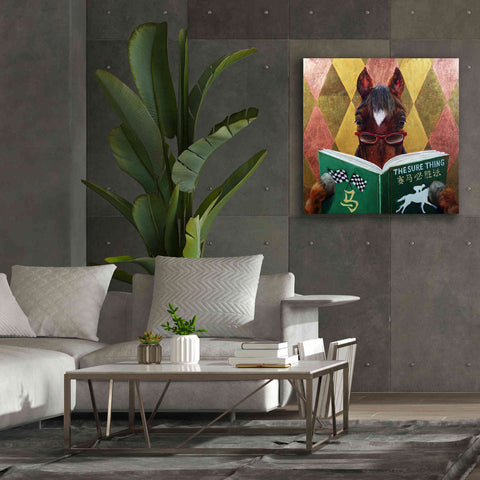 Image of 'Wise Bet' by Lucia Heffernan, Canvas Wall Art,37x37