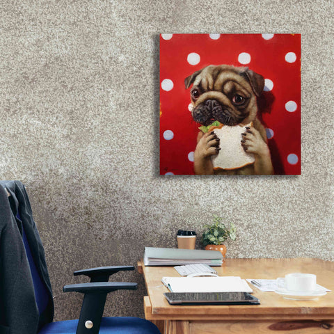 Image of 'Pugalicious' by Lucia Heffernan, Canvas Wall Art,26x26