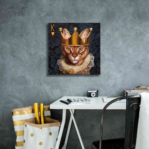 Image of 'King of Hearts' by Lucia Heffernan, Canvas Wall Art,18x18