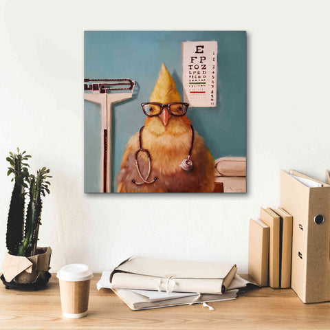 Image of 'Featherologist' by Lucia Heffernan, Canvas Wall Art,18x18