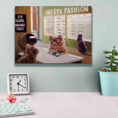 Image of 'Feline Optical' by Lucia Heffernan, Canvas Wall Art,16x12