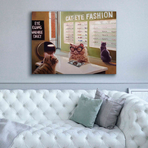 Image of 'Feline Optical' by Lucia Heffernan, Canvas Wall Art,54x40