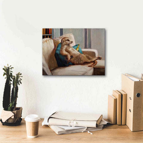 Image of 'Couch Potato' by Lucia Heffernan, Canvas Wall Art,16x12