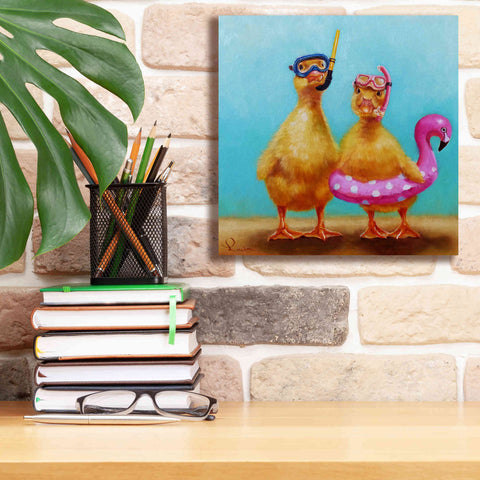 Image of 'Pool Party' by Lucia Heffernan, Canvas Wall Art,12x12