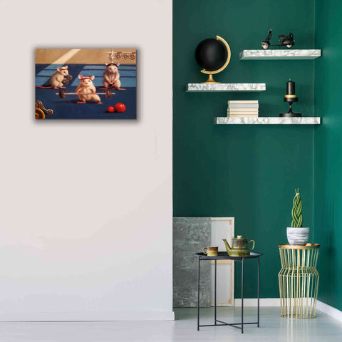 Image of 'Gym Rats' by Lucia Heffernan, Canvas Wall Art,26x18