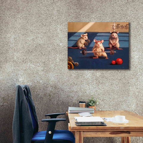 Image of 'Gym Rats' by Lucia Heffernan, Canvas Wall Art,34x26