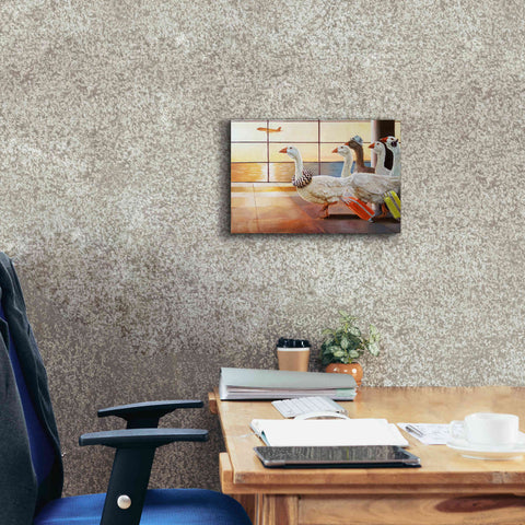 Image of 'First Class Migration' by Lucia Heffernan, Canvas Wall Art,18x12
