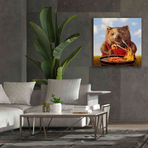 Image of 'Shrimp On The Barbie' by Lucia Heffernan, Canvas Wall Art,37x37
