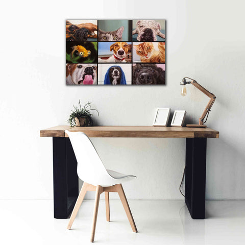 Image of 'Animal Zoom' by Lucia Heffernan, Canvas Wall Art,40x26