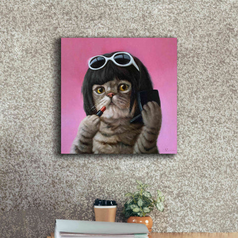 Image of 'Bob Cat' by Lucia Heffernan, Canvas Wall Art,18x18