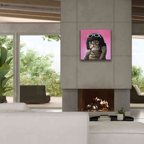 Image of 'Bob Cat' by Lucia Heffernan, Canvas Wall Art,26x26