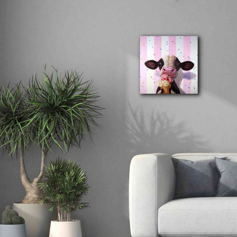 Image of 'Mooo-Licious' by Lucia Heffernan, Canvas Wall Art,18x18