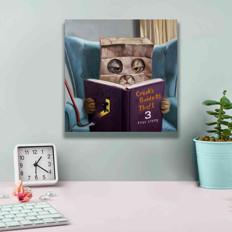 Image of 'Cat Burglar 2' by Lucia Heffernan, Canvas Wall Art,12x12
