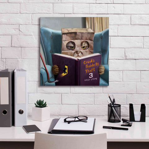 Image of 'Cat Burglar 2' by Lucia Heffernan, Canvas Wall Art,18x18