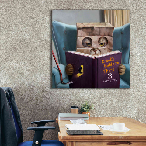 Image of 'Cat Burglar 2' by Lucia Heffernan, Canvas Wall Art,37x37