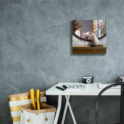 Image of 'Mighty Mouse' by Lucia Heffernan, Canvas Wall Art,12x12