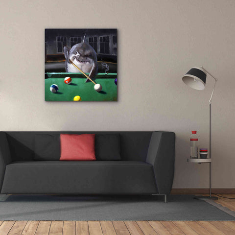 Image of 'Pool Shark' by Lucia Heffernan, Canvas Wall Art,37x37